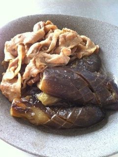 茄子と豚バラの甘辛煮-レシピのメイン写真