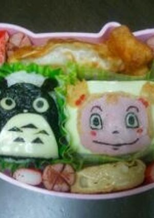 トトロ&めい 仲良し弁当-レシピのメイン写真