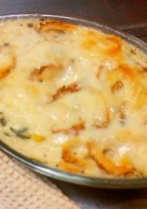 バジル香る♪ちくわ入り豆腐グラタン-レシピのメイン写真