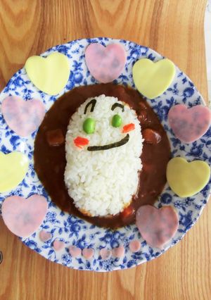 自己キャラで自己満足デコカレー♪-レシピのメイン写真