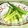 【おひたし】オクラとアスパラ
