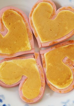 バレンタインに♡ハートのホットケーキ♡-レシピのメイン写真