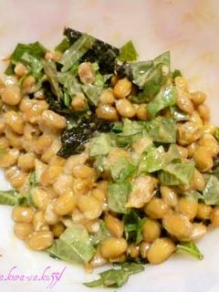 納豆に大葉と海苔を入れました♡-レシピのメイン写真