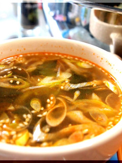 ねぎ1本!ピリ辛わかめスープ☆ダシダ-レシピのメイン写真