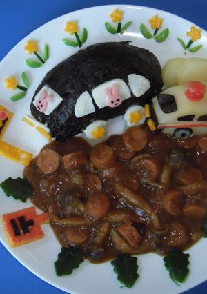 うさぎさんのお花畑＆カレーの海ドライブ-レシピのメイン写真