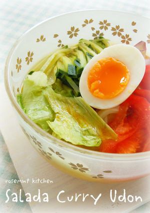 冷やしカレーサラダうどん-レシピのメイン写真