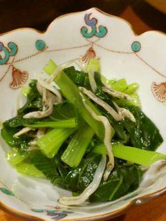 小松菜と煮干しのおひたし-レシピのメイン写真