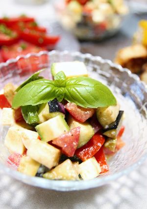 ✿夏野菜たっぷりカプレーゼ風サラダ✿-レシピのメイン写真