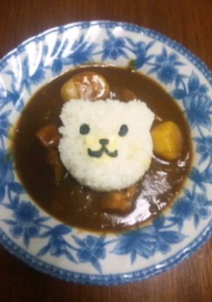 ライオン?くま?デコカレー-レシピのメイン写真