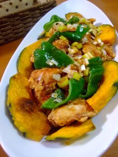 鶏と夏野菜の唐揚ネギソースがけ-レシピのメイン写真