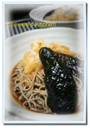 揚げ茄子のおろしそば-レシピのメイン写真