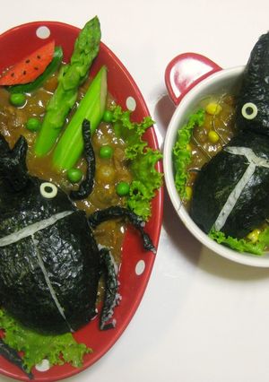 カブトムシとクワガタのデコカレー-レシピのメイン写真