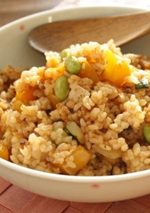 夏野菜のエスニック風チャーハン-レシピのメイン写真