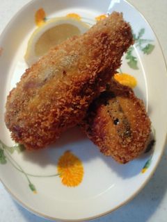 なすの鮭はさみ揚げ-レシピのメイン写真