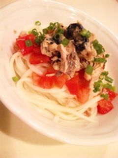 さば缶de冷やしうどん-レシピのメイン写真