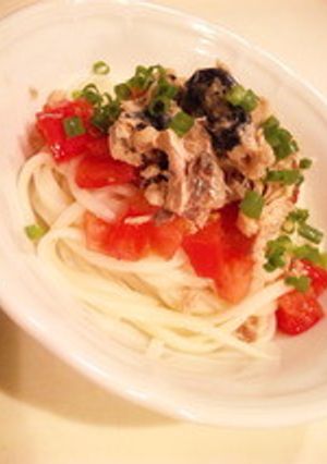 さば缶de冷やしうどん-レシピのメイン写真
