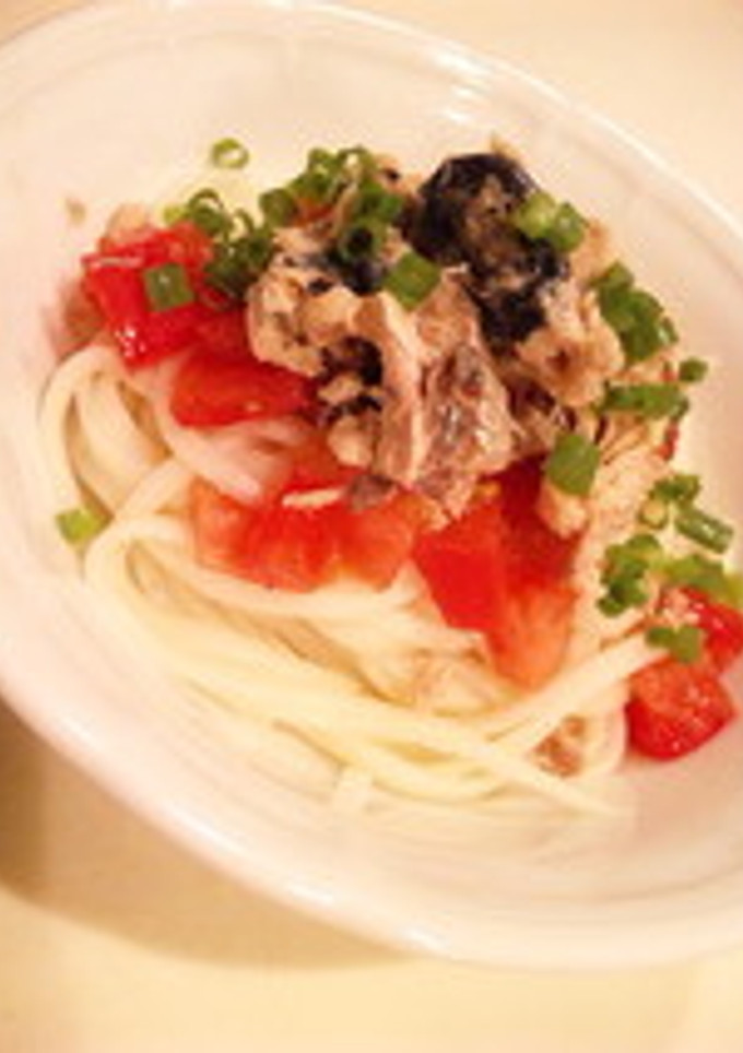 さば缶de冷やしうどん-レシピのメイン写真
