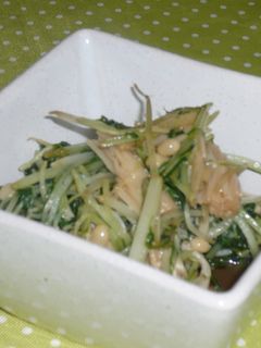 水菜とえのきの炒め煮-レシピのメイン写真