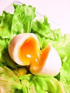 *レタスと半熟卵のサラダ*-レシピのメイン写真