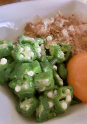 おくらと卵の簡単おかず♪-レシピのメイン写真