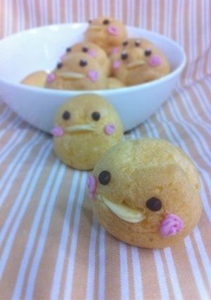 プチシューde簡単ひよこ♪-レシピのメイン写真