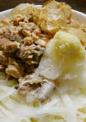 夏のうどん♪サバ缶DEぶっかけうどん-レシピのメイン写真