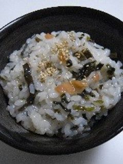 あっさり梅わかめ雑炊-レシピのメイン写真