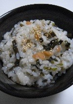 あっさり梅わかめ雑炊-レシピのメイン写真