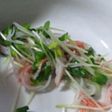 簡単かいわれサラダ