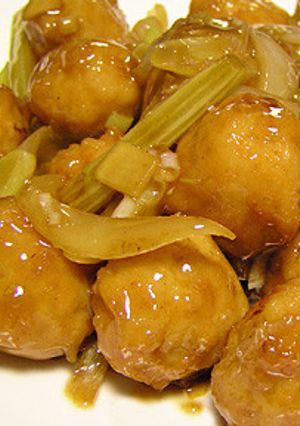 本格的な肉団子の中華風揚げ煮-レシピのメイン写真
