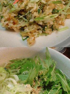 水菜三昧「ラーメン&チャーハン」-レシピのメイン写真