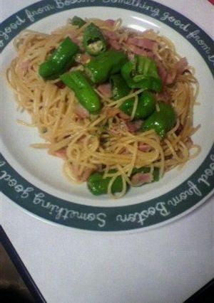 ベーコンとししとうのピリ辛パスタ-レシピのメイン写真