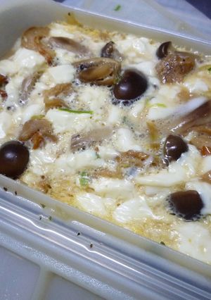 茶わん蒸し風♪豆腐キノコのルクエ蒸し-レシピのメイン写真