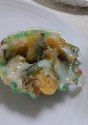 お弁当に♪かぼちゃのマヨチーズ焼き-レシピのメイン写真