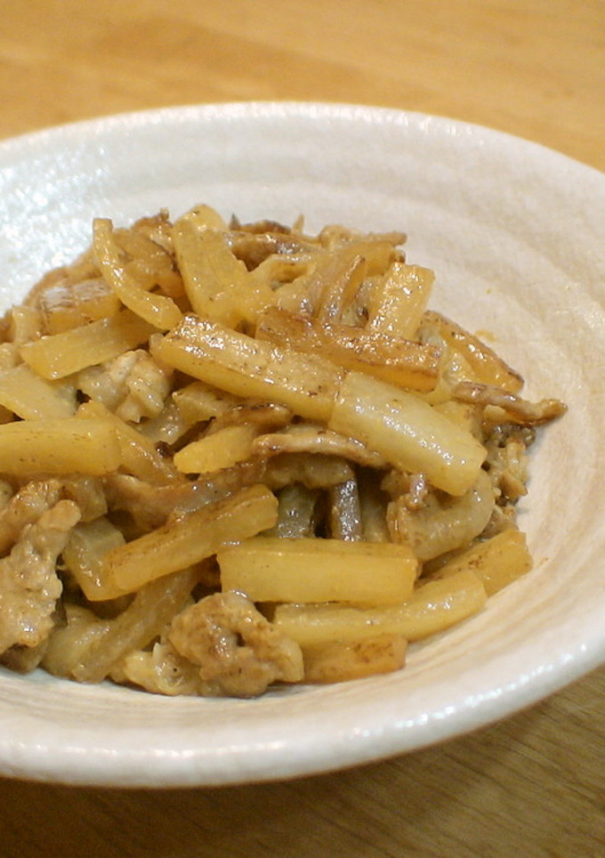 簡単！大根と豚肉の味噌炒め-レシピのメイン写真