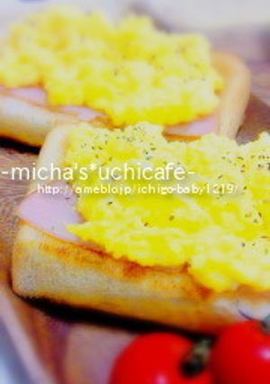 ★チーズ入りスクランブルエッグトースト★-レシピのメイン写真