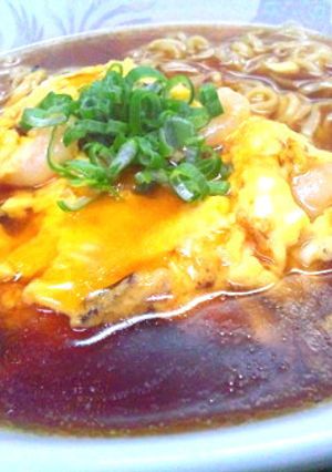 即席ラーメンが本格的な味！エビ玉の天津麺-レシピのメイン写真