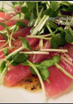 マグロのカルパッチョ-レシピのメイン写真