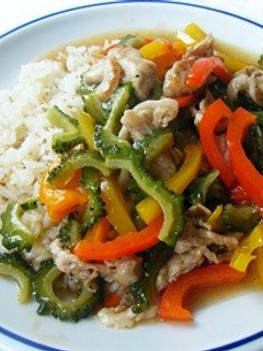 ゴーヤの即席おこげ中華丼-レシピのメイン写真