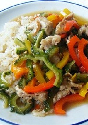 ゴーヤの即席おこげ中華丼-レシピのメイン写真