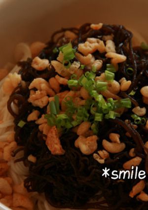 あっというま！もずく入りそうめん-レシピのメイン写真