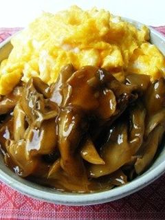 マイタケの卵カレー丼-レシピのメイン写真