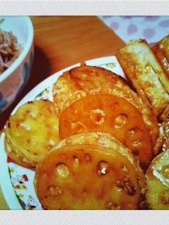 簡単!レンコンのはさみ焼き☆-レシピのメイン写真