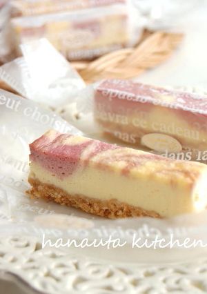 ラズベリーマーブルチーズケーキ-レシピのメイン写真