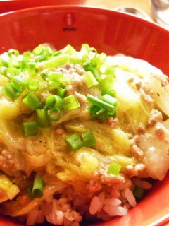 ひき肉と白菜の中華風丼-レシピのメイン写真