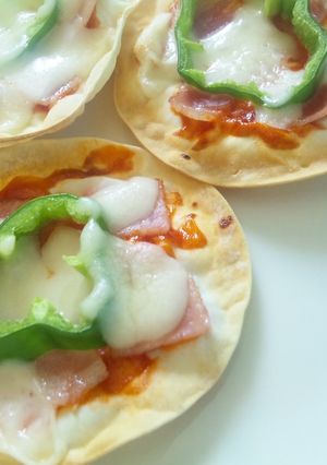 餃子の皮ピザ-レシピのメイン写真