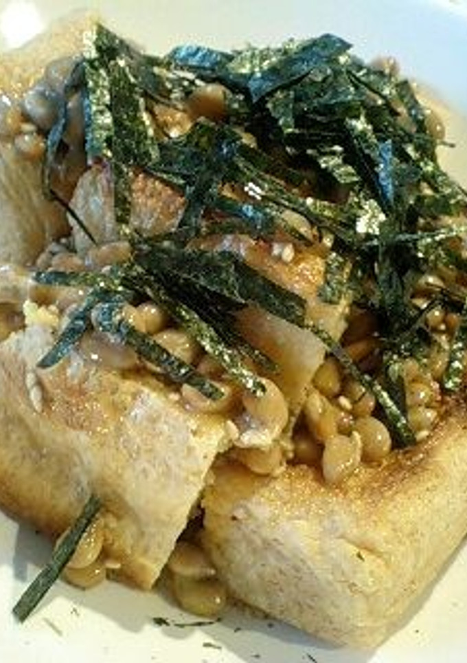 栃尾の油揚げ☆納豆＆卵のぶっかけ-レシピのメイン写真