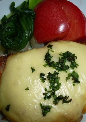 豚肉のレバーペーストチーズ焼き-レシピのメイン写真