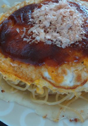 ワンプレートで満腹♪簡単！広島焼風-レシピのメイン写真