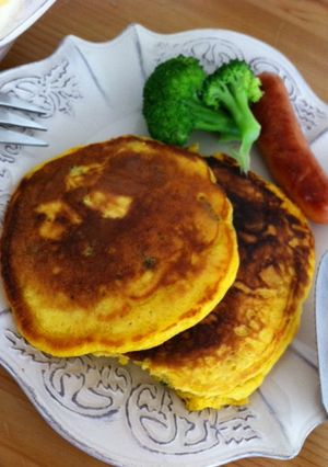 カボチャとココナッツミルクのパンケーキ☆-レシピのメイン写真